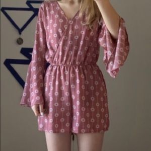 Blue Rain V-Neck Romper